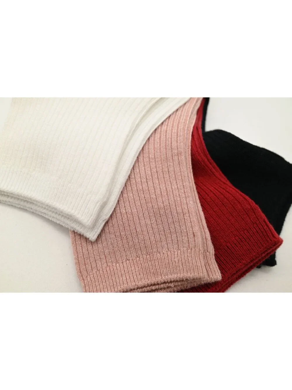 NIP Auden 4 Pack Ribbed Knit Ankle Socks Shoe Sz 4-10 White Pink Red Black